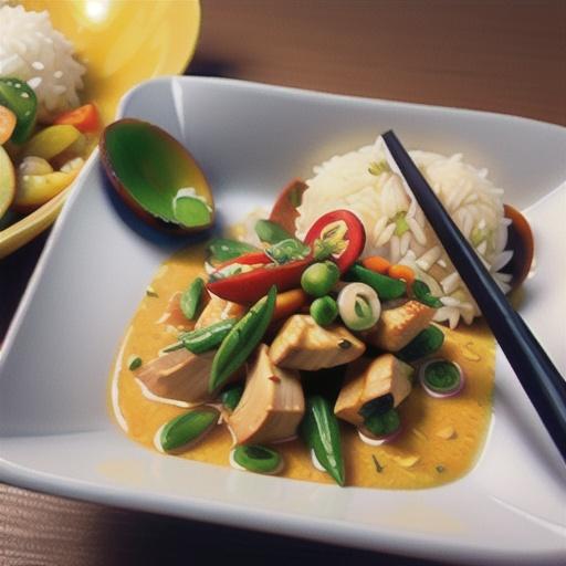 Yellow Curry Chicken with Jasmine Rice