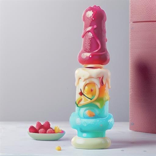 Raspberry and vanilla icy poles