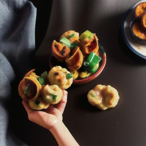 Sweet Potato Dumplings with Peach-Thai Chili Sauce