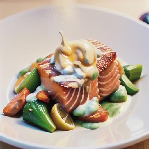 Salmon with Lemon Cream Sauce