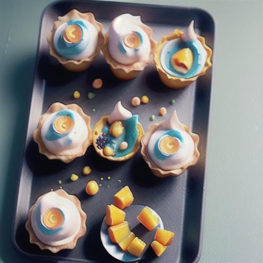 Orange meringue tartlets