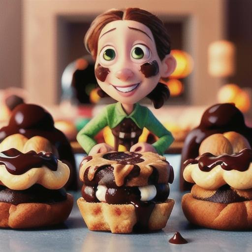 Chocolate hot cross buns