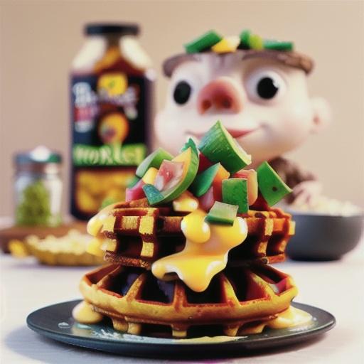 Spicy Cornmeal Waffles