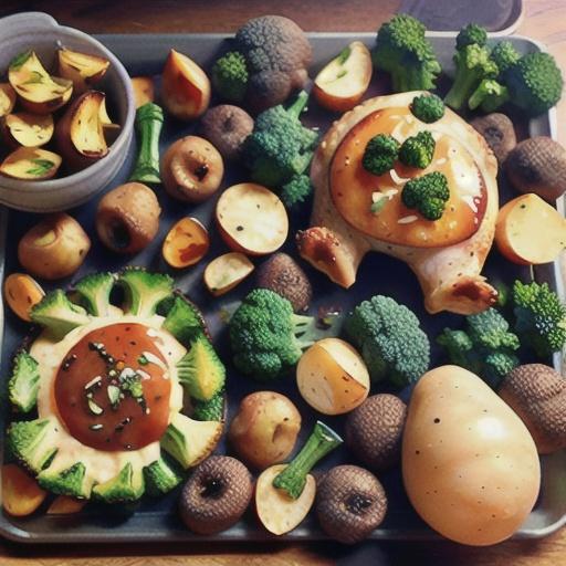Sheet Pan Chicken with Roasted Broccoli and Potatoes