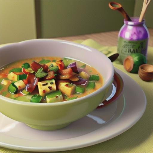 Green Tomato and Bacon Soup