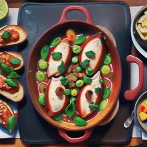 Spanish-style fish stew