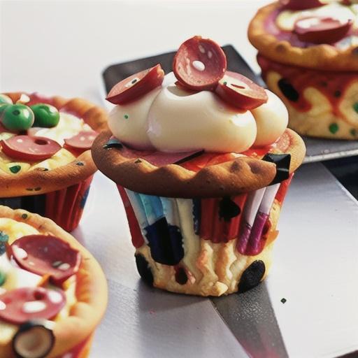 Yummy Pizza Cupcakes