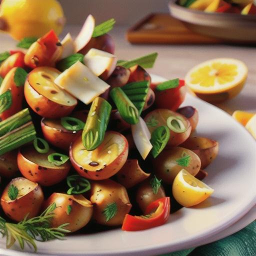 Garlic, Lemon, and Herb Greek-Style Potatoes