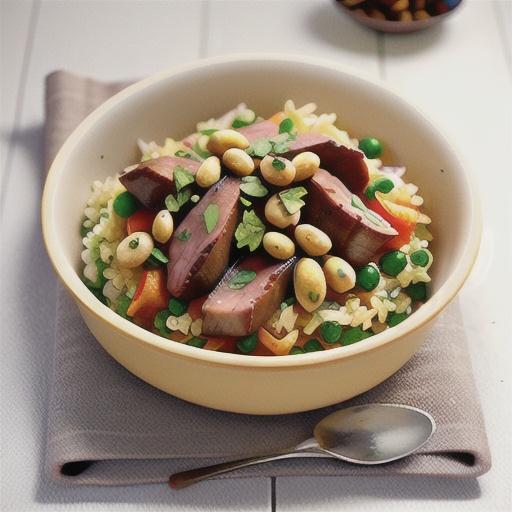 Lamb and pine nut pilaf