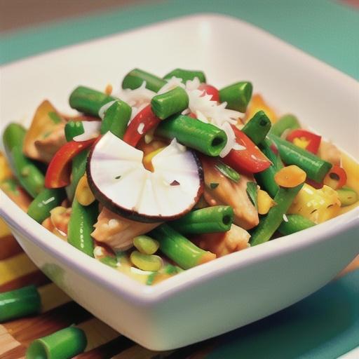 Coconut Chicken with Green Beans