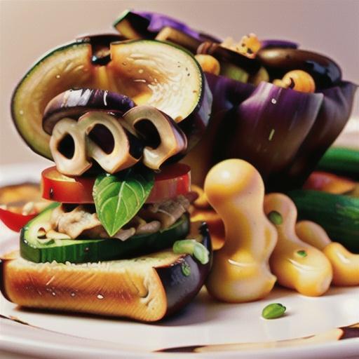 Roasted Eggplant and Mushrooms