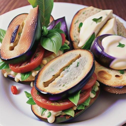 Roasted Eggplant Sandwiches