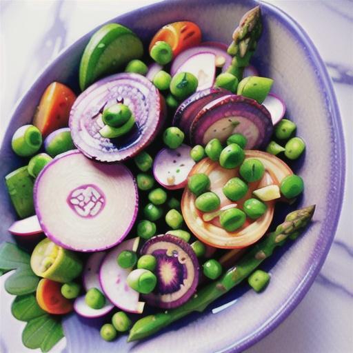 Spring Vegetable Salad with Asparagus, Peas and Radishes