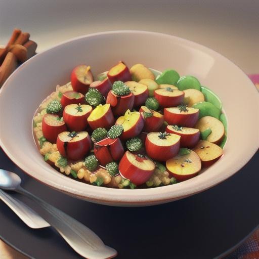 Quinoa Porridge with Cinnamon Apples