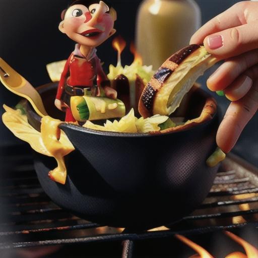 Grilled Sauerkraut-Stuffed Kielbasa