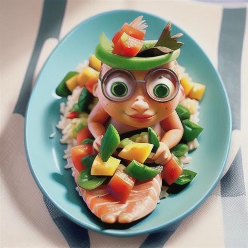 Salt and pepper salmon with papaya salsa