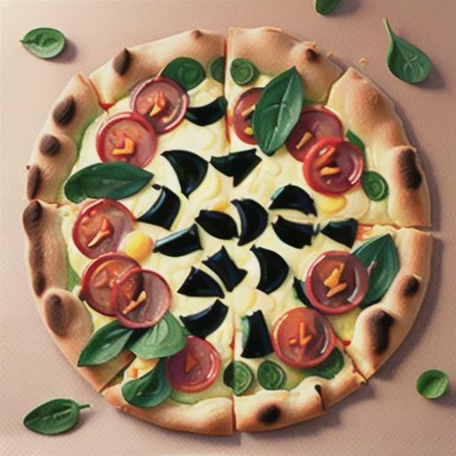 Spinach-Artichoke Garlic Naan Pizza