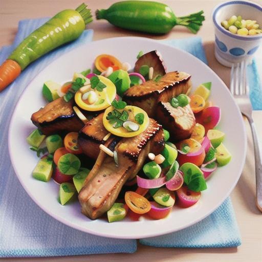 Moroccan lamb with carrot and radish salad