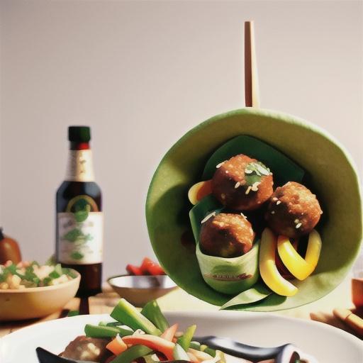Asian-style pork meatballs