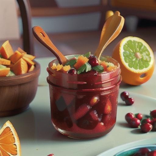 Cranberry Sauce with Orange Juice and Brown Sugar