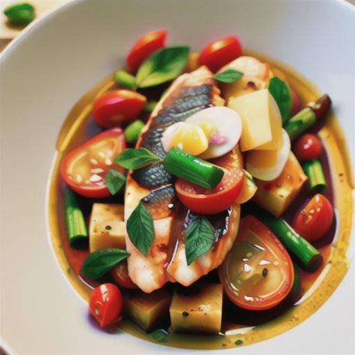 Cod Sautéed in Olive Oil with Fresh Tomatoes