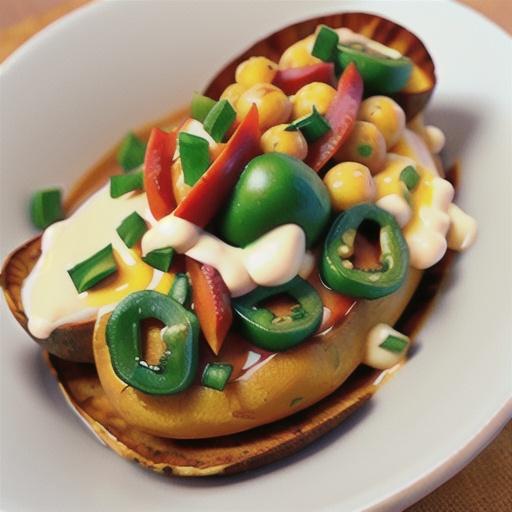 Curry Chickpea-Loaded Baked Potatoes