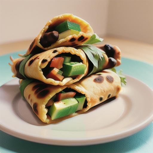 Beef and cheddar chimichangas