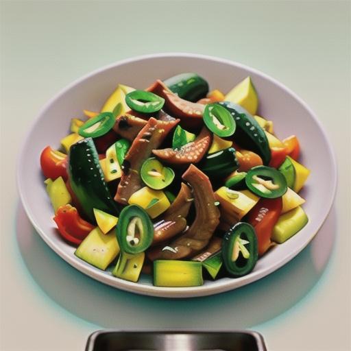 Beef with chilli and basil