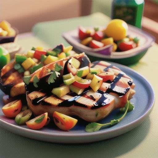 Grilled Pork Chops with Fresh Nectarine Salsa