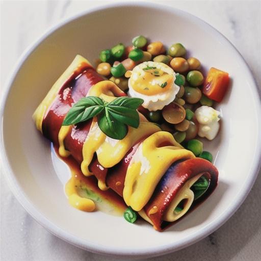 Lentil and ricotta cannelloni