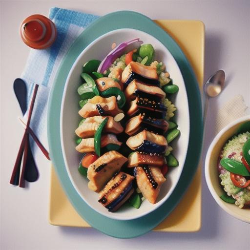 Sesame chicken and quinoa salad