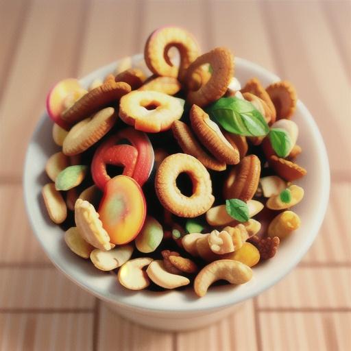 Peaches and Peanuts Chex Mix