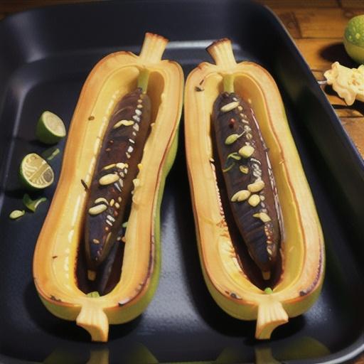 Baked Delicata Squash with Lime Butter