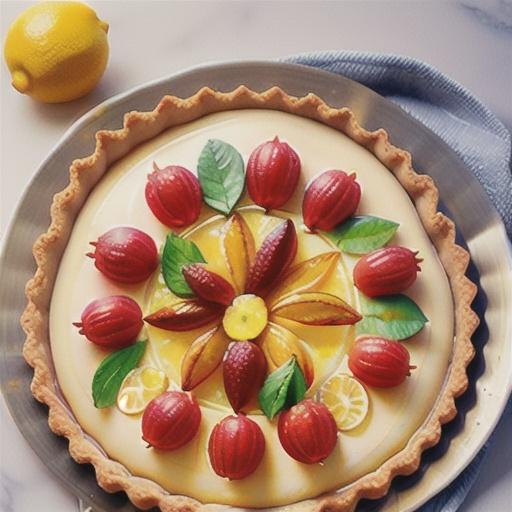 Lemon curd tart