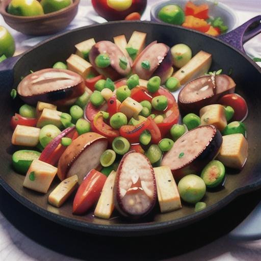 Skillet Sausage and Vegetables