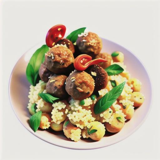 Meatballs with couscous