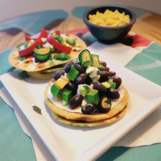 Black Bean Tostadas