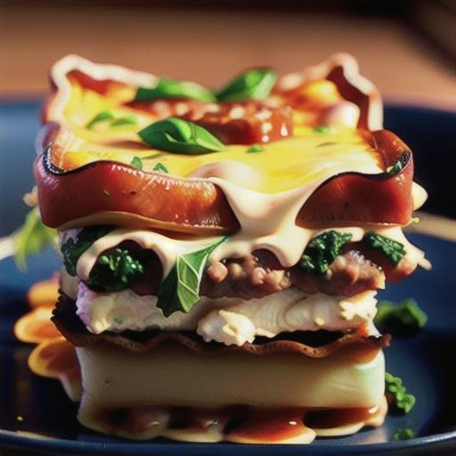 Kale Lasagna with Meat Sauce