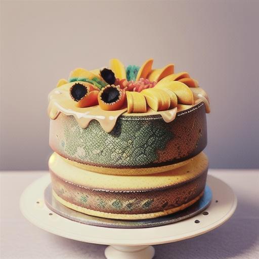 Orange & poppyseed chiffon cake