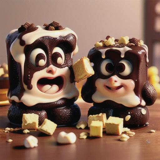 Chocolate Puffed-Wheat Squares