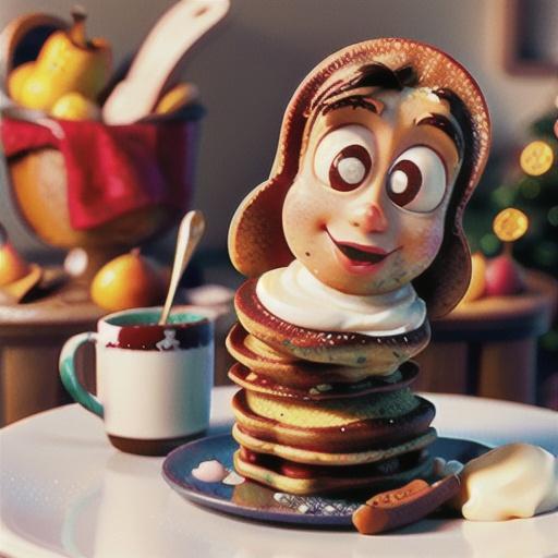 Gingerbread Pancakes with Caramelized Pears