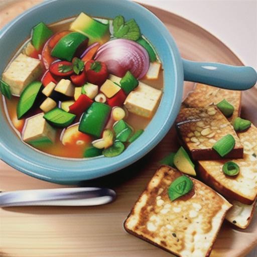 Quinoa Tofu Super-Soup for Cold Season