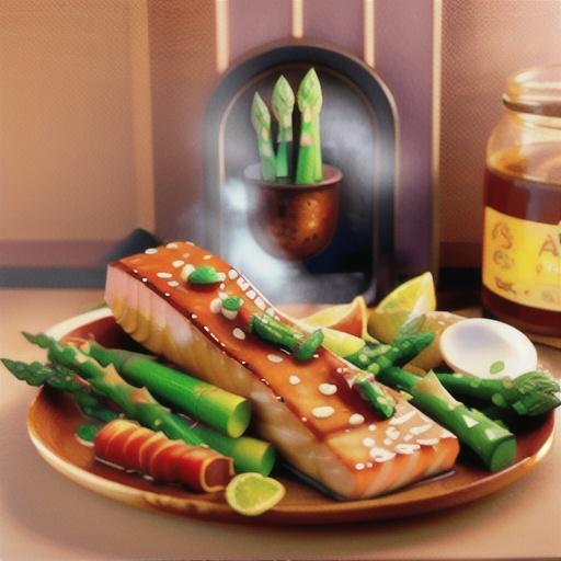Soy Honey-Glazed Salmon with Asparagus