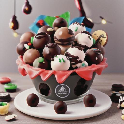 Oreo Balls with Almond Bark