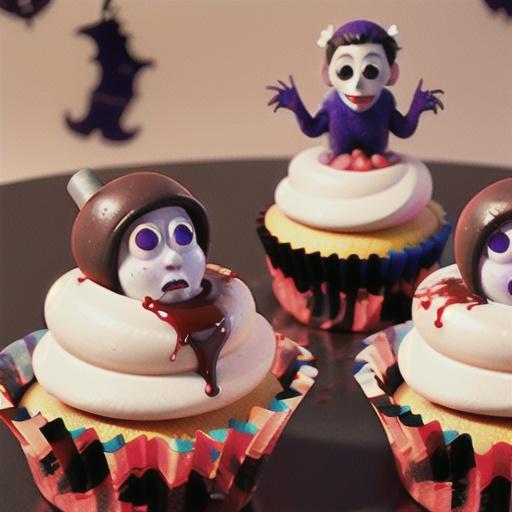 Bloody Broken Glass Cupcakes