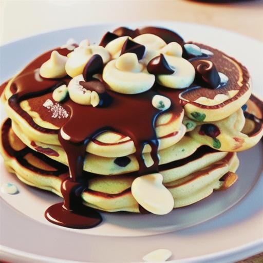 Lighter Chocolate Chip Pancakes