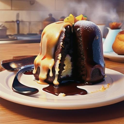 Quick steamed treacle pudding