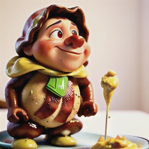 Roast beef with horseradish and mustard