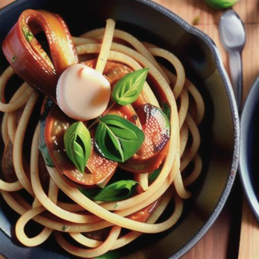 Spaghetti with spicy bolognese