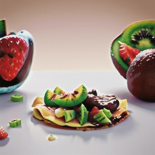 Chocolate Hazelnut Fruit Crepes